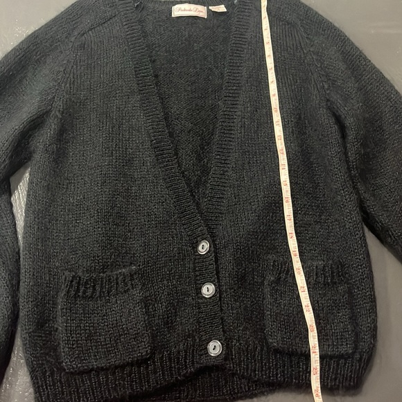 Vintage PREMBROOK LANE mohair and acrylic, black cardigan, size M. - Picture 6 of 9